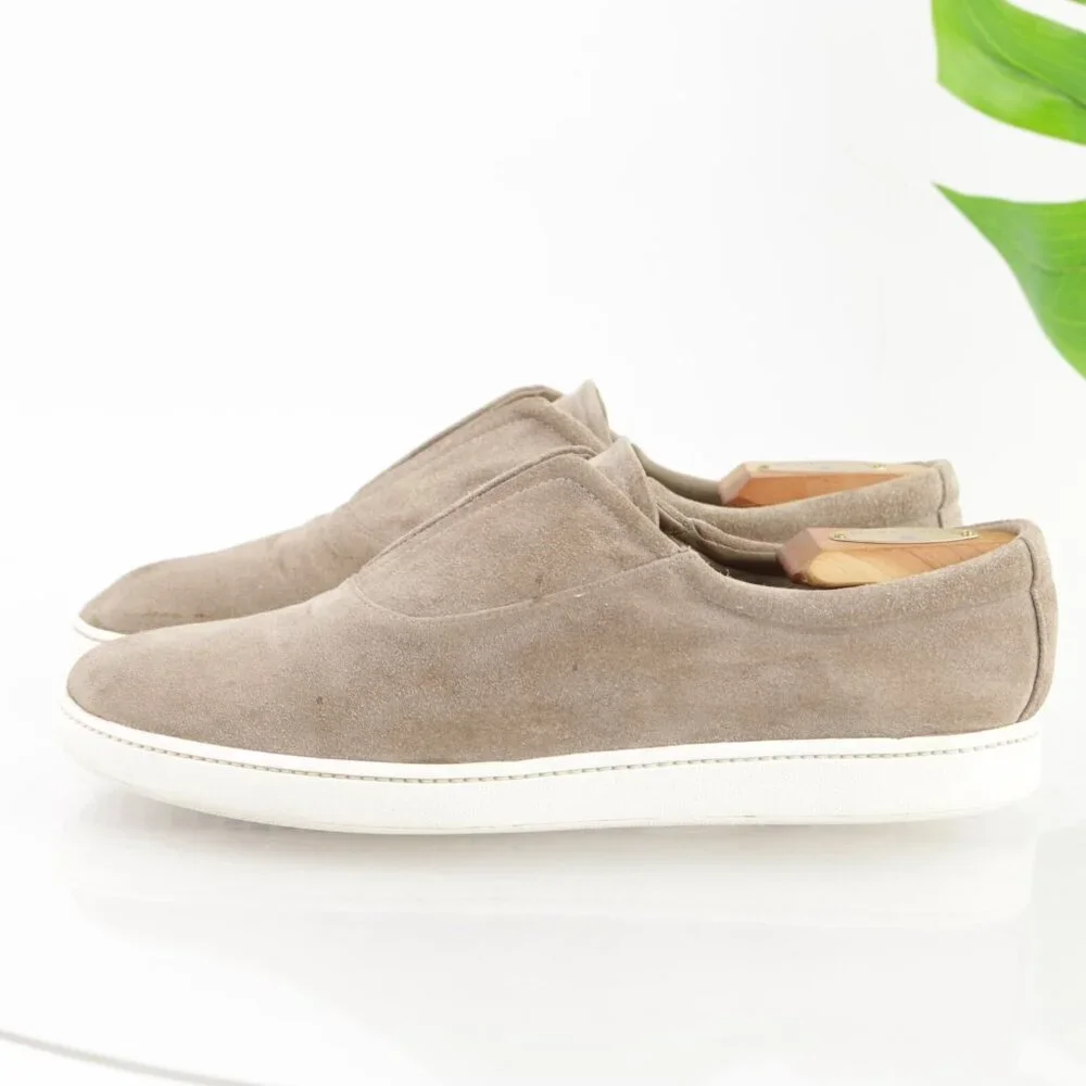 Vince Womens Viktor Slip On Shoes Size 9.5 Tan Beige Suede‎ Casual Loafers Comfy
